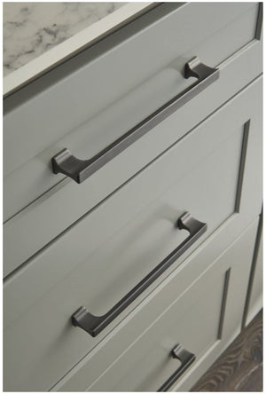 Jeffrey Alexander 752-96BNBDL 96 mm Center-to-Center Brushed Pewter Sullivan Cabinet Pull