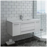 Fresca FCB6142WH-UNS-CWH-U Cabinet with Undermount Sink