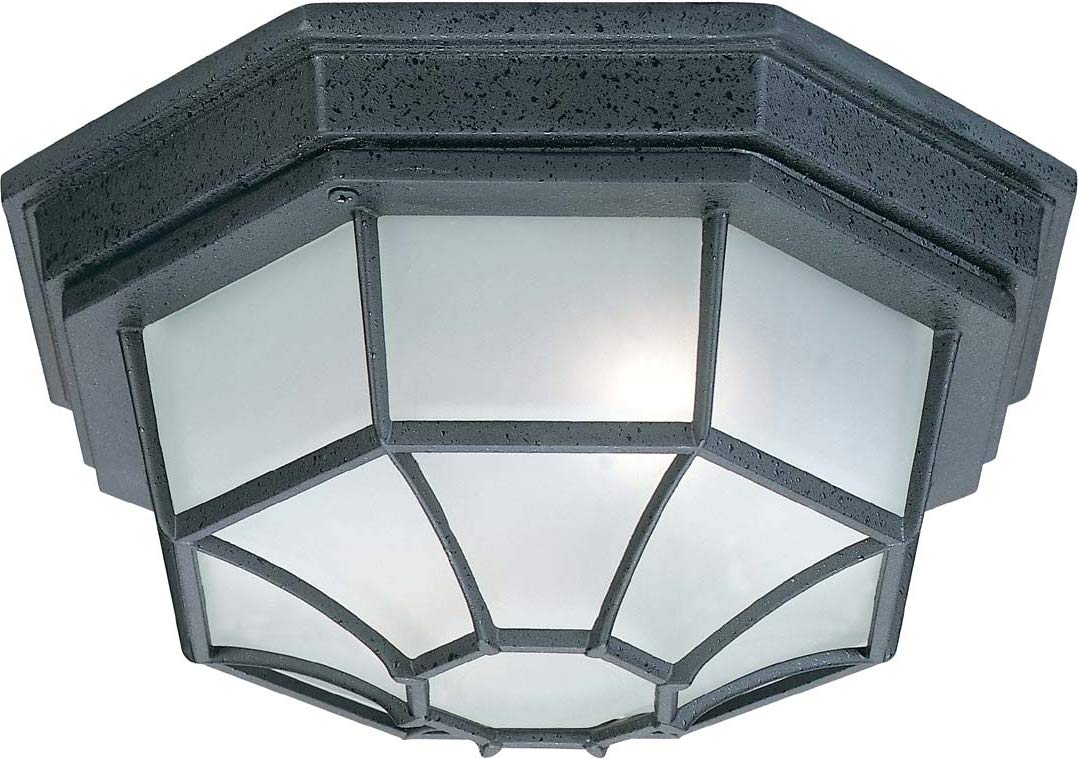 Capital Lighting 9800BK Outdoor 2 Light Outdoor Flush Mount Black