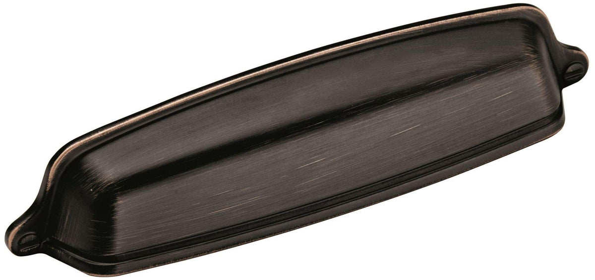 Amerock Cabinet Cup Pull Oil Rubbed Bronze 5-1/16 inch (128 mm) Center-to-Center Stature 1 Pack Drawer Pull Drawer Handle Cabinet Hardware
