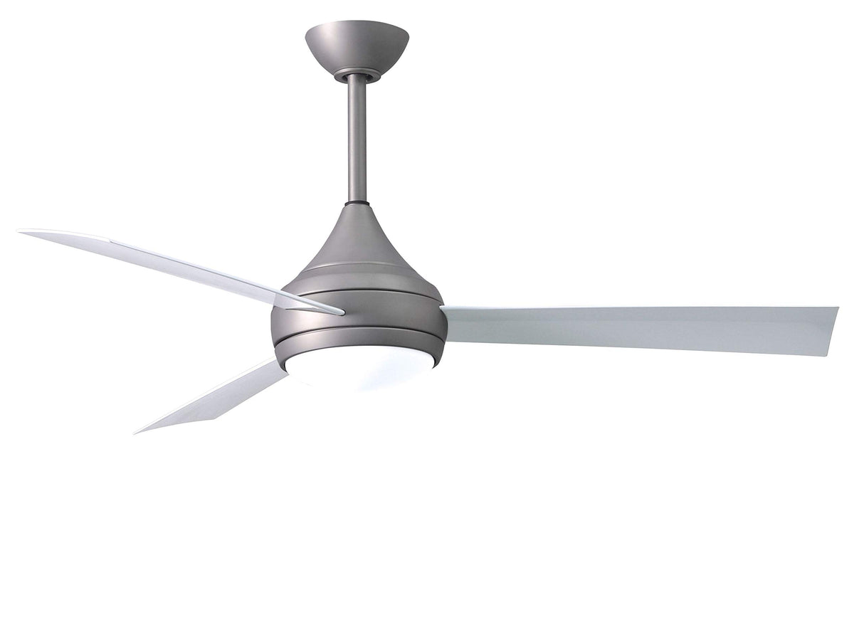 Matthews Fan DA-BS-WH Donaire wet location 3-Blade paddle fan constructed of 316 Marine Grade Stainless Steel