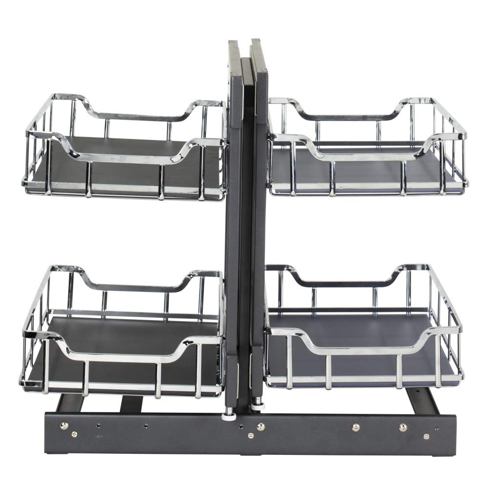 Hardware Resources SWS-BCS15PC 15" Polished Chrome STORAGE WITH STYLE® Blind Corner Organizer