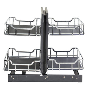 Hardware Resources SWS-BCS15PC 15" Polished Chrome STORAGE WITH STYLE® Blind Corner Organizer