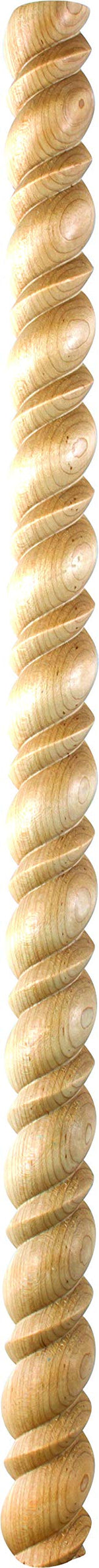 Hardware Resources RC1ALD 7/8" D x 4-1/4" H Alder Rope Crown Moulding