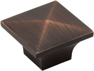 Jeffrey Alexander 595DBAC 1-1/4" Overall Length Brushed Oil Rubbed Bronze Pyramid Cairo Cabinet Knob