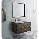 Fresca FVN3136ACA Fresca Formosa 36" Wall Hung Modern Bathroom Vanity w/ Mirror