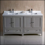 Fresca FCB20-3030ES-CWH-U Double Sink Cabinets with Sinks