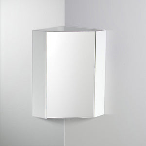 Fresca FMC5082WH Fresca Coda 14" White Corner Medicine Cabinet w/ Mirror Door
