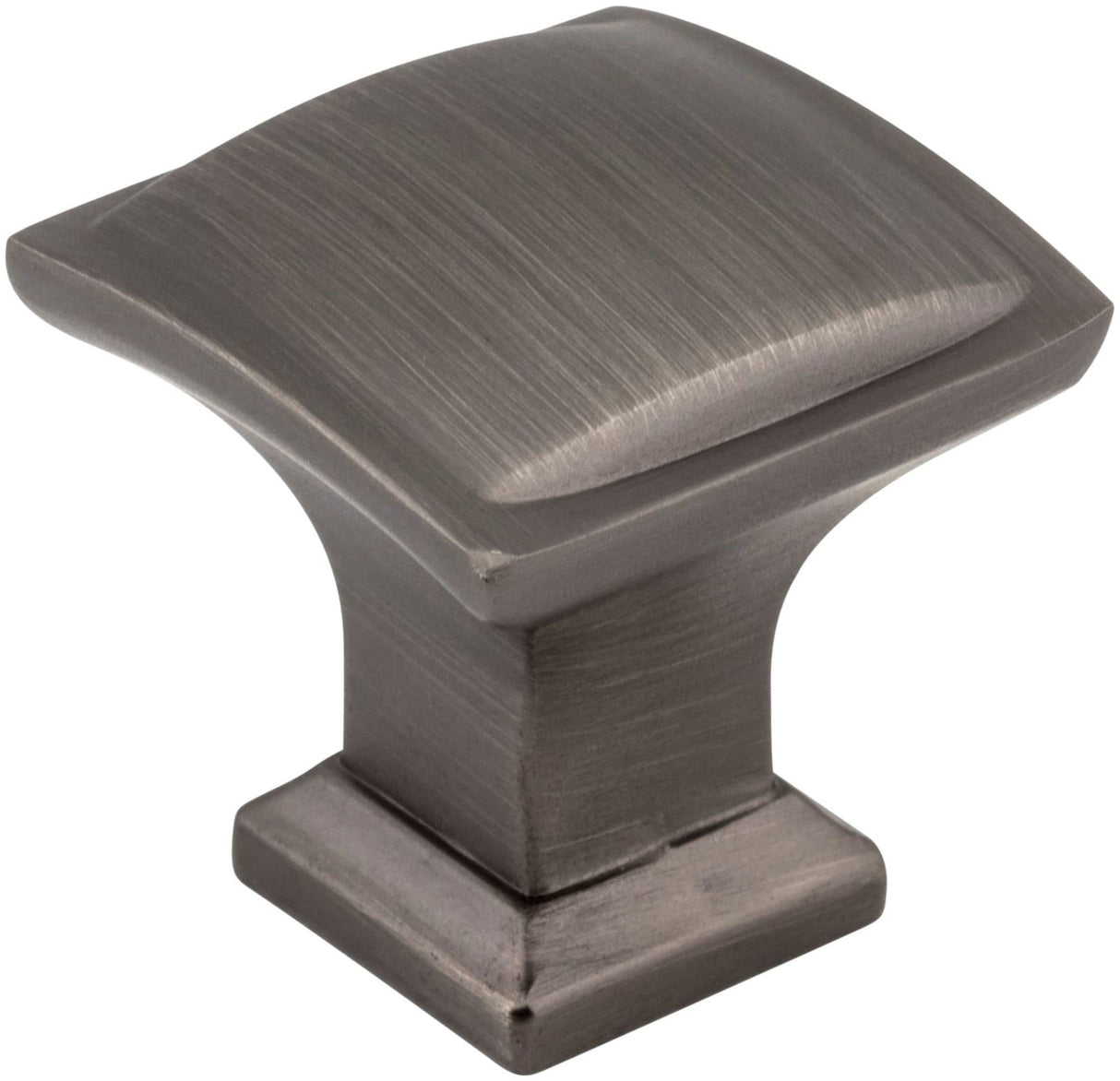 Jeffrey Alexander 435BNBDL 1-1/4" Overall Length Brushed Pewter Square Annadale Cabinet Knob