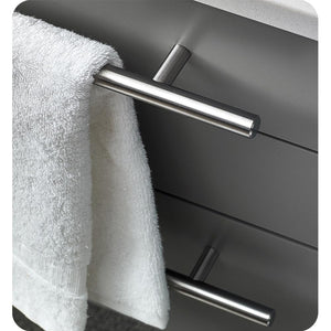 Fresca FVN6130GR-UNS Fresca Lucera 30" Gray Wall Hung Undermount Sink Modern Bathroom Vanity w/ Medicine Cabinet