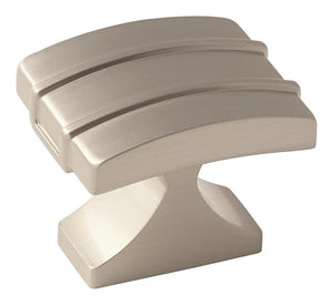 Amerock Cabinet Knob Satin Nickel 1-1/2 inch (38 mm) Length Davenport 1 Pack Drawer Knob Cabinet Hardware