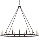 Capital Lighting 4913BI Pearson 20 Light Chandelier Black Iron