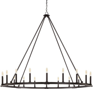 Capital Lighting 4913BI Pearson 20 Light Chandelier Black Iron