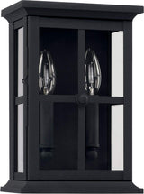 Capital Lighting 926421BK Mansell 2 Light Outdoor Wall Lantern Black