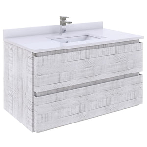 Fresca FCB3136RWH-CWH-U Modern Bathroom Vanity