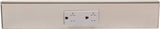 Task Lighting TR12-1GD-P-SN 12" TR Series Angle Power Strip, Satin Nickel Finish, Grey Receptacles