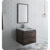Fresca FVN3124ACA Fresca Formosa 24" Wall Hung Modern Bathroom Vanity w/ Mirror