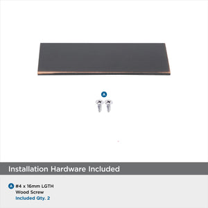 Amerock Cabinet Pull Oil Rubbed Bronze 3 inch (76 mm) Center to Center Edge Pull 1 Pack Drawer Pull Drawer Handle Cabinet Hardware