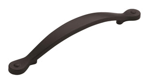Amerock Cabinet Pull Matte Black 5-1/16 inch (128 mm) Center to Center Inspirations 1 Pack Drawer Pull Drawer Handle Cabinet Hardware
