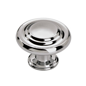 Miseno MCKTK1131 Greenwich 1-5/16 Inch Mushroom Cabinet Knob - Polished Chrome
