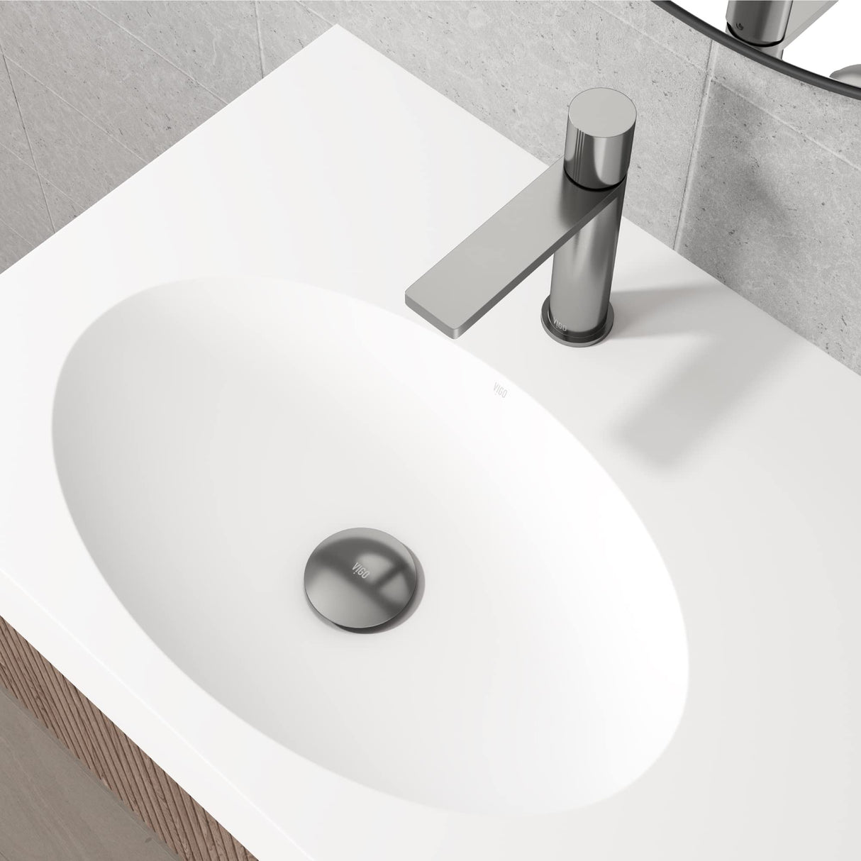 VIGO VG16002BN 2.75" Diameter Vessel Bathroom Sink Pop-Up Drain Stopper With Overflow in Brushed Nickel Finish