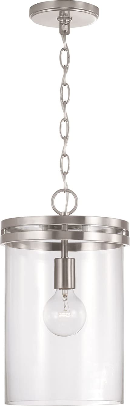 Capital Lighting 348711BN Fuller 1 Light Pendant Brushed Nickel