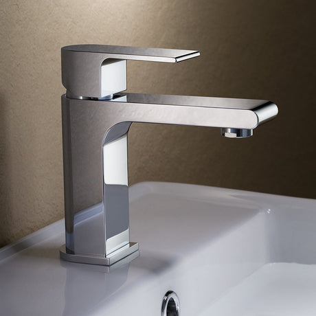 Fresca FFT9151CH Fresca Allaro Single Hole Mount Bathroom Vanity Faucet - Chrome