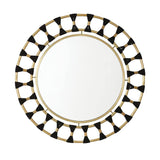 Capital Lighting 741101MM Mirror Decorative Mirror Black Rope and Patinaed Brass