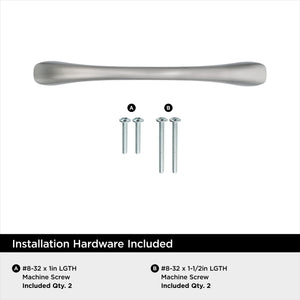 Amerock Cabinet Pull Satin Nickel 3-3/4 inch (96 mm) Center to Center Vaile 1 Pack Drawer Pull Drawer Handle Cabinet Hardware