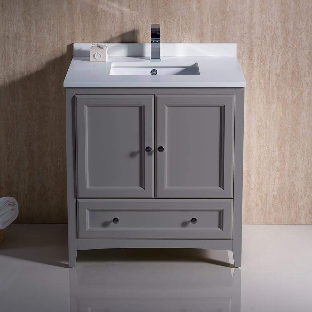 Fresca FCB2030AW-CWH-U Antique White Bathroom Cabinet