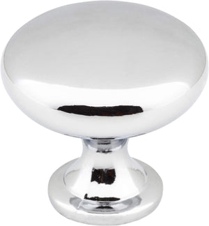 Elements 3910-PC-R 1-3/16" Diameter Polished Chrome Madison Retail Packaged Cabinet Mushroom Knob