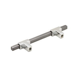 Amerock Cabinet Pull Polished Chrome/Black Chrome 3-3/4 inch (96 mm) Center to Center Urbanite 1 Pack Drawer Pull Drawer Handle Cabinet Hardware