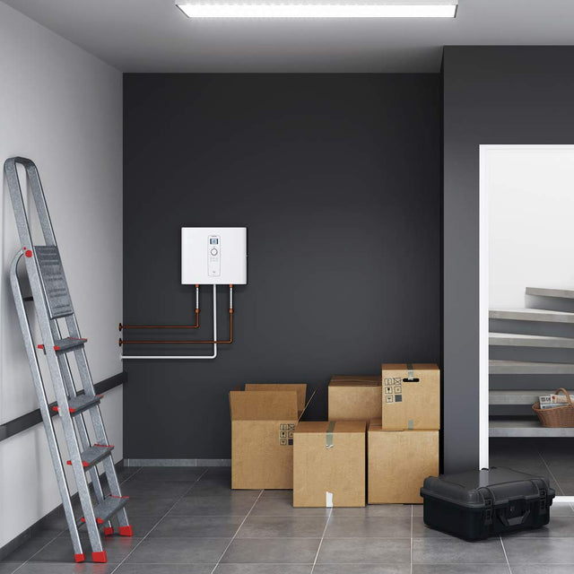 Stiebel Eltron Tankless Water Heater - Tempra 15 Trend - Electric, On Demand Hot Water, Eco, White