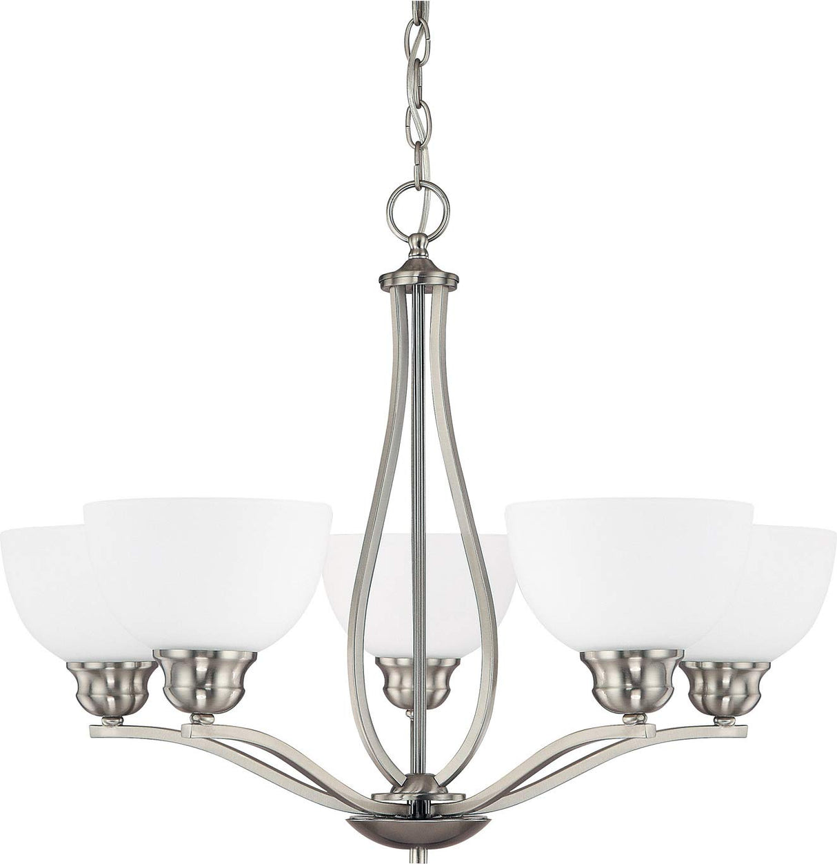 Capital Lighting 4035BN-212 Stanton 5 Light Chandelier Brushed Nickel