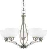 Capital Lighting 4035BN-212 Stanton 5 Light Chandelier Brushed Nickel