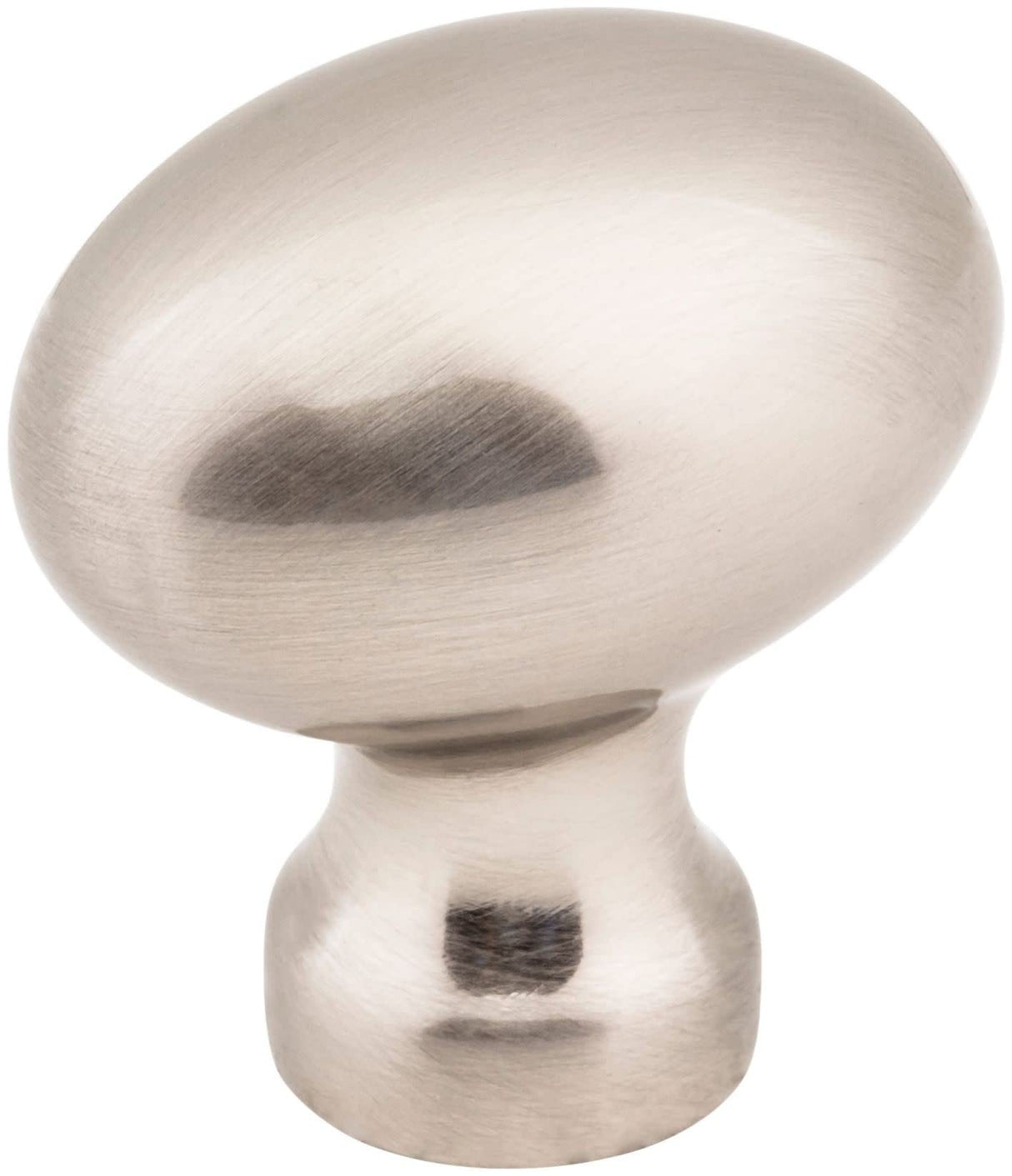 Jeffrey Alexander 3990-SN 1-3/16" Overall Length Satin Nickel Football Bordeaux Cabinet Knob
