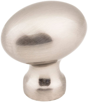 Jeffrey Alexander 3990-SN 1-3/16" Overall Length Satin Nickel Football Bordeaux Cabinet Knob