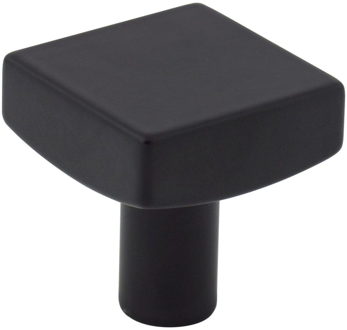 Jeffrey Alexander 845MB 1-1/8" Overall Length Matte Black Square Dominique Cabinet Knob