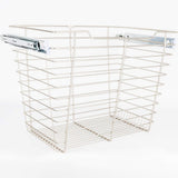 Hardware Resources POB1-142317SN Satin Nickel Closet Pullout Basket with Slides 14"D x 23"W x 17"H