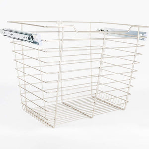 Hardware Resources POB1-142317SN Satin Nickel Closet Pullout Basket with Slides 14