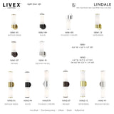 Livex Lighting 16561-12 Lindale 1 Light ADA Single Sconce, Satin Brass 4.25 x 11.25