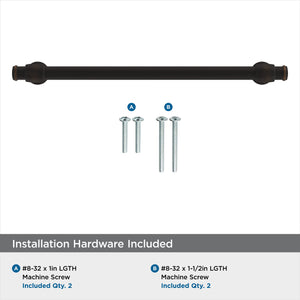 Amerock Cabinet Pull Oil Rubbed Bronze 7-9/16 inch (192 mm) Center-to-Center Winsome 1 Pack Drawer Pull Cabinet Handle Cabinet Hardware