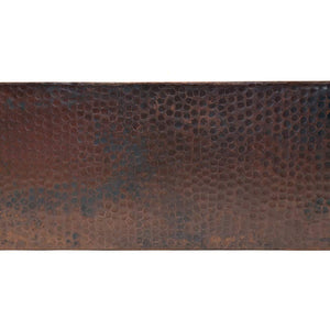 Premier Copper Products KA50DB33229 33-Inch Hammered Copper Kitchen Apron 50/50 Double Basin Sink, Oil Rubbed Bronze