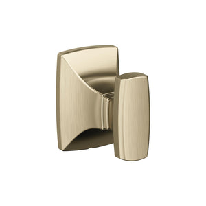 Amerock BH36010BBZ Golden Champagne Single Robe Hook 2-5/8 in. (67 mm) Length Towel Holder Highland Ridge Towel Hook for Bathroom Bathroom Hardware Bath Accessories