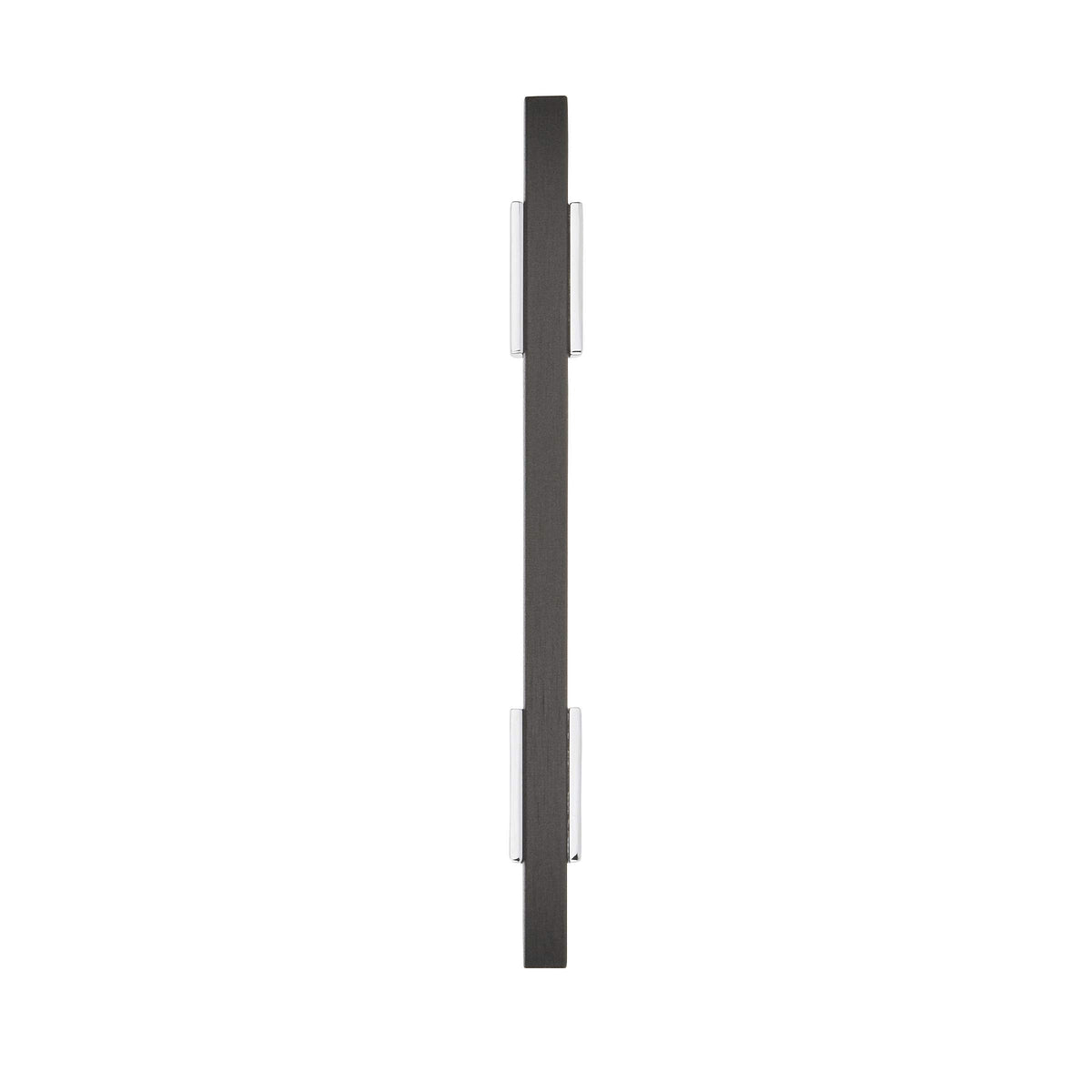 Amerock Cabinet Pull Polished Chrome/Brushed Matte Black 3-3/4 inch (96 mm) Center to Center Urbanite 1 Pack Drawer Pull Drawer Handle Cabinet Hardware