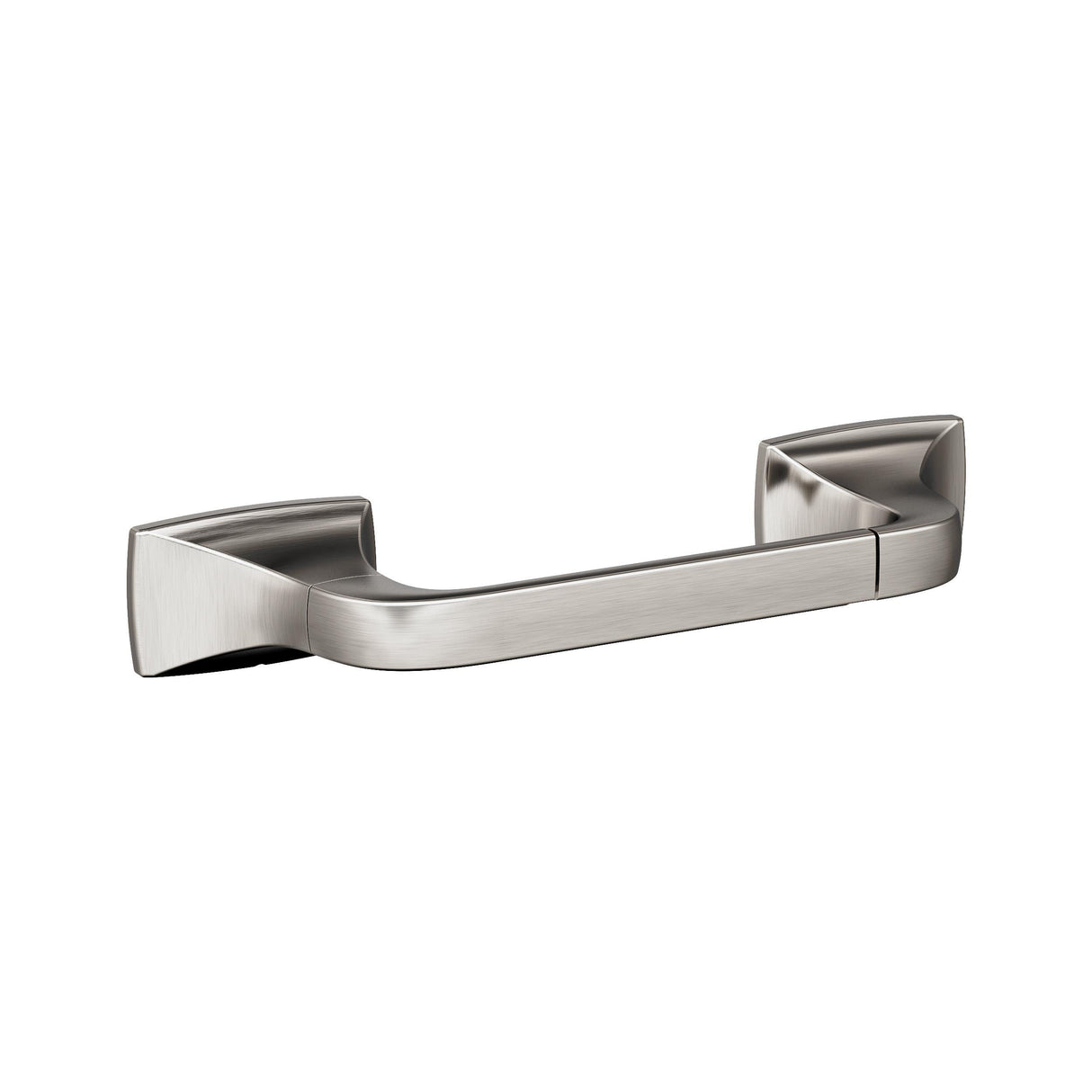 Amerock BH36011G10 Brushed Nickel Pivoting Double Post Toilet Paper Holder 10-5/8 in. (270 mm) Toilet Tissue Holder Highland Ridge Bath Tissue Holder Bathroom Hardware Bath Accessories