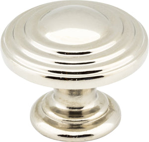Jeffrey Alexander 137NI 1-1/4" Diameter Polished Nickel Stacked Bremen 2 Cabinet Knob