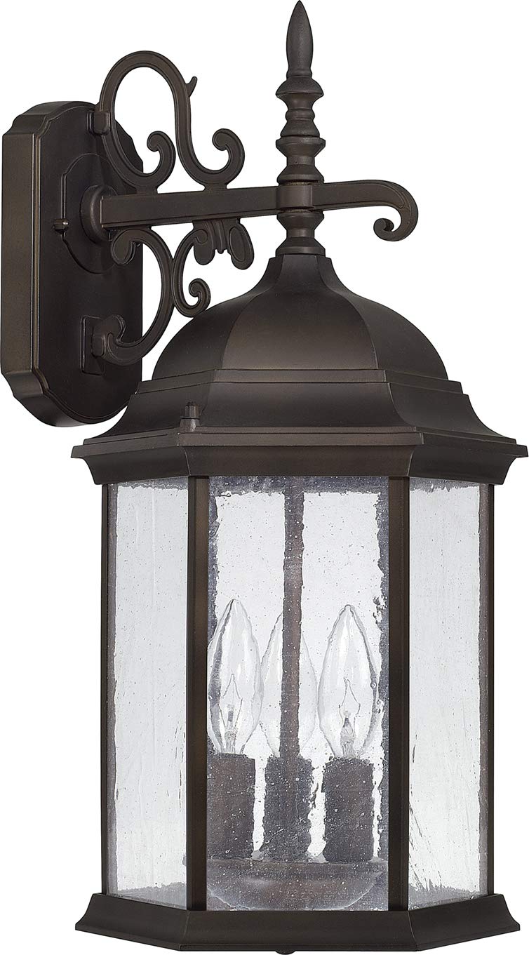 Capital Lighting 9834OB Main Street 3 Light Outdoor Wall Lantern Old Bronze