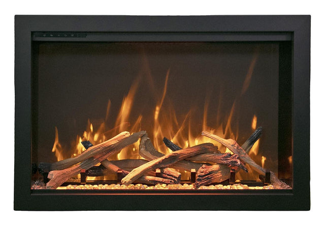 Amantii TRD-44-BESPOKE Traditional Bespoke - 44" Indoor / Outdoor Electric Insert Featuring, WiFi Compatibility, Bluetooth Connectivity, Multi Function Remote, and a Selection of Media Options