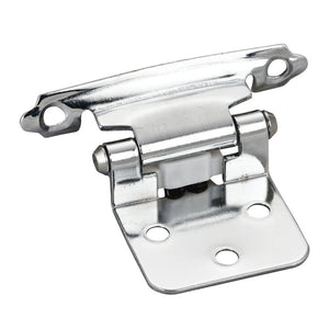 Hardware Resources P5011PC-R Traditional 1/2" Overlay Hinge with Screws - Polished Chrome